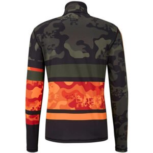 Bogner Fire + Ice Camicia Pascal Primo Strato Uomo - Dark Olive Camo Orange2