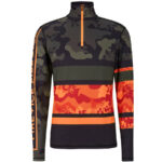 Bogner Fire + Ice Camicia Uomo Pascal Primo Strato - Dark Olive Camo Orange1