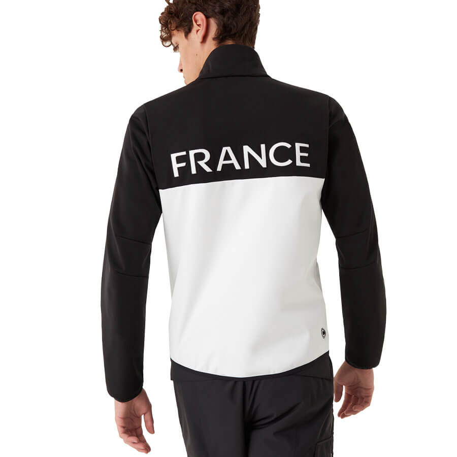 Colmar Mens France Ski Team Soft Shell Jacket - Black White4