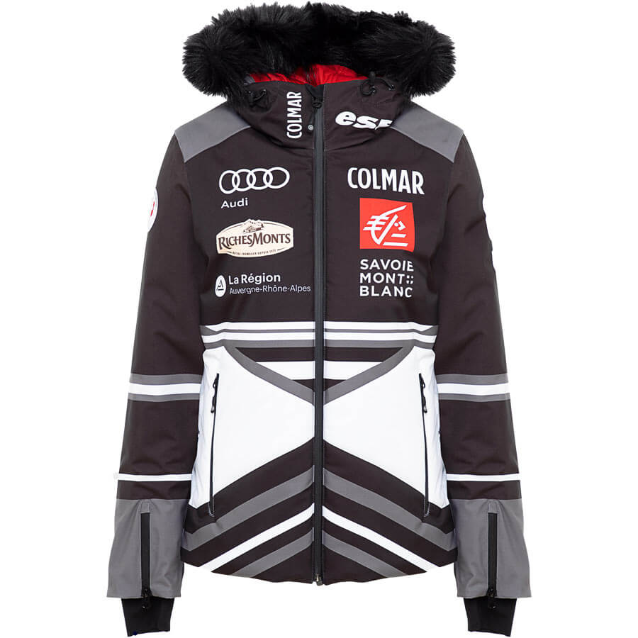 Colmar Womens France Ski Team Jacket - White Black Stone3