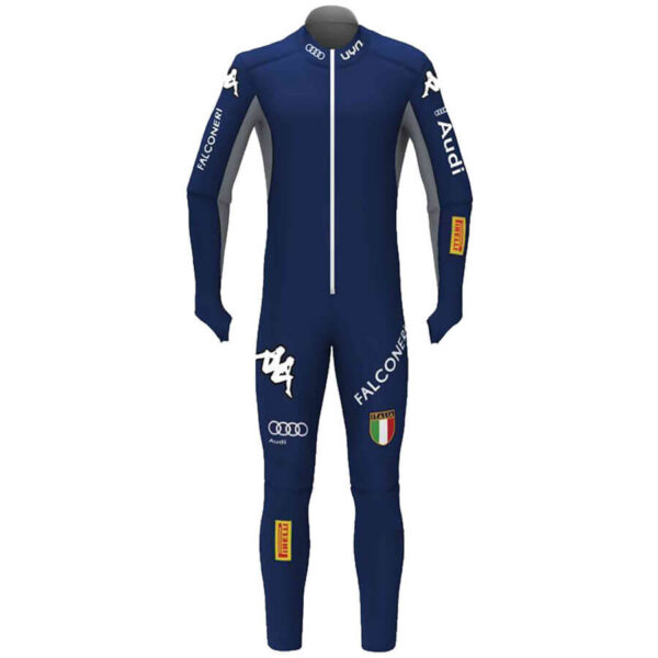 Kappa UNI Italian Team FISI SL Race Suit - Blue Medieval Grey1