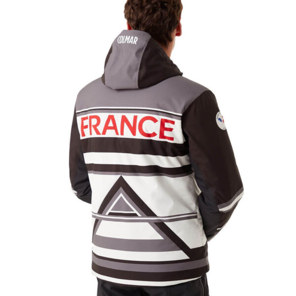 Colmar Mens France Ski Team Jacket - White Black Stone2