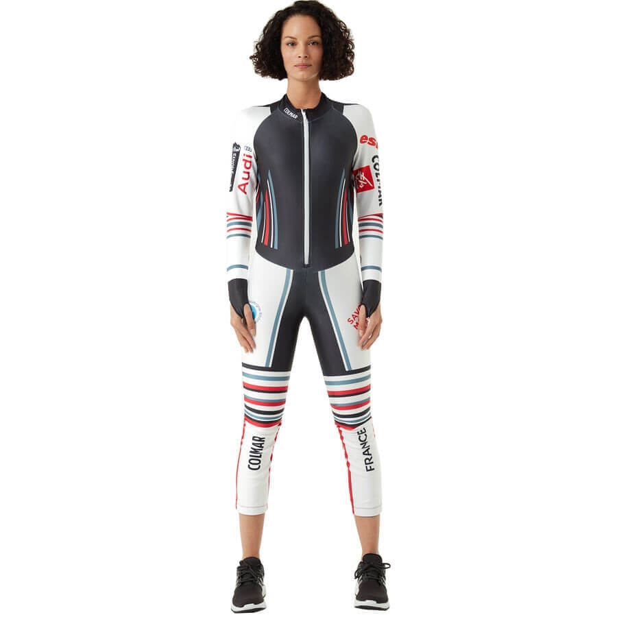 Colmar Womens GS France Team Race Suit - Black White1