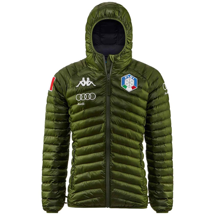 Kappa Mens Italian FISI Team Insulator Jacket - Green Blue Nights1