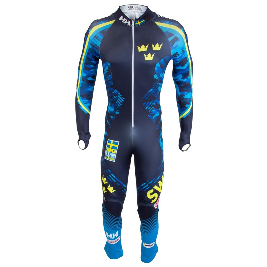 Helly Hansen UNI Sweden WC GS Race Suit - Navy Blue Camo FIS1