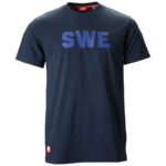 Huski Herren Schweden Team Logo T-Shirt - Navy Blue1