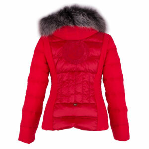 Sportalm Womens Hunter Jacket with Hood and Fur - Mars Red2