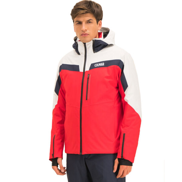 Colmar Mens Golden Eagle Ski Jacket - Red White Blue Black1