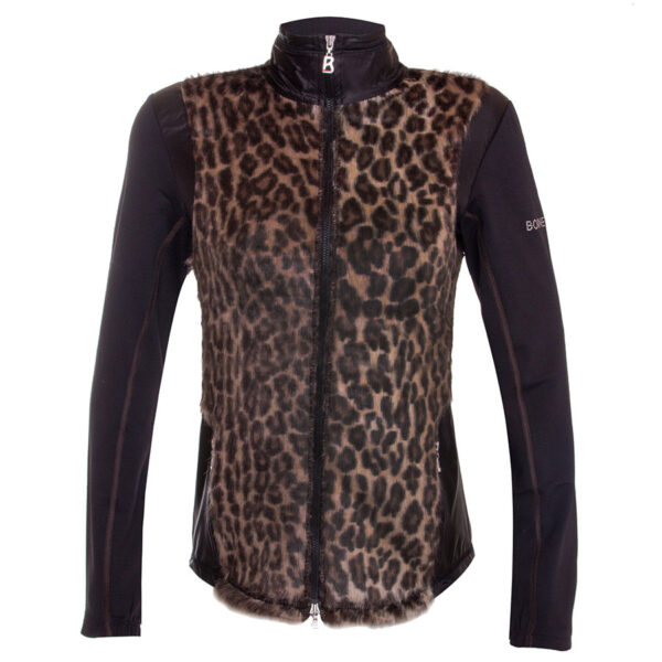Bogner Womens Grit Mid Layer Jacket - Black Leopard1