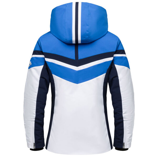 Descente Womens Julia Ski Jacket - White Victoria Blue2