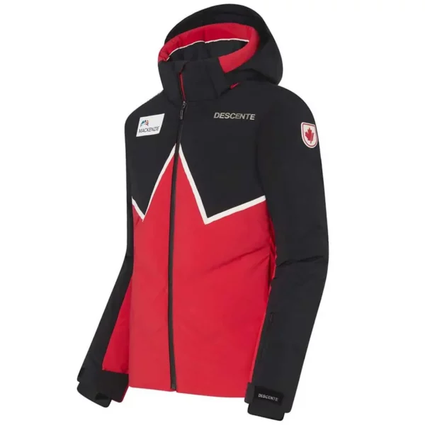 Descente Mens Canada CSX Team Hybrid Down Jacket - Electric Red Black1