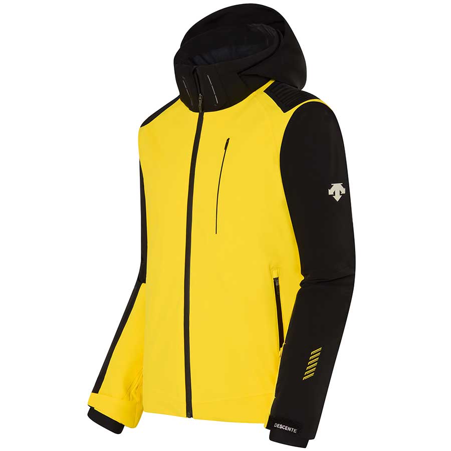 Descente Men's Reign Ski Jacket - Marigold Yellow Black