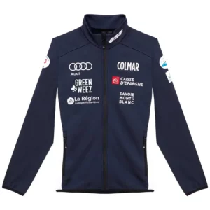 Colmar Herren Frankreich Alpine Team Fleece Mid Layer Jacke - Blau1