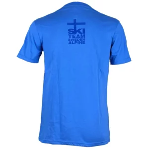 Huski Mens Sweden Logo Tee - Azure Blue2
