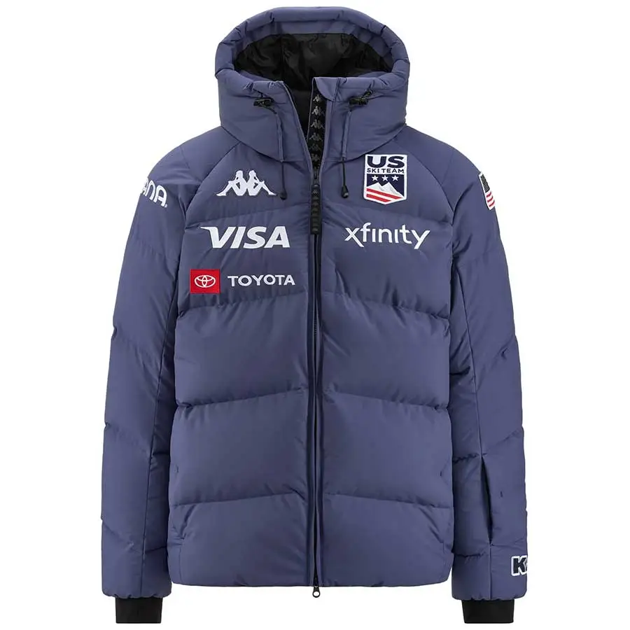 Kappa Men's USA Alpine Down Jacket - Blue Fiord Blue USST - TeamSkiWear | Ski Shop