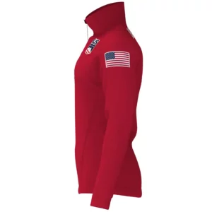 Kappa Mens USA Alpine Team First Layer Shirt - Red USST2