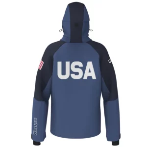 Kappa Mens USA Alpine Team Jacket - Blue Fiord Blue USST2