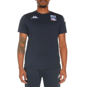Kappa Mens USA Alpine Team T Shirt - Blue Dark Navy USST1