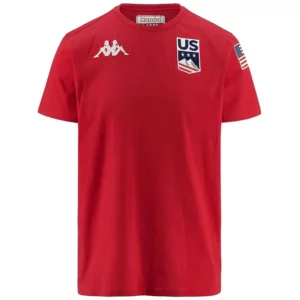 Kappa-Mens-USA-Alpine-Team-T-Shirt-–-Red-USST_11