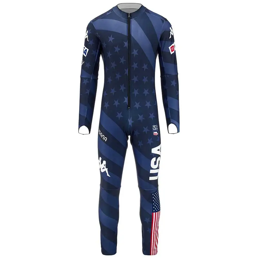 røgelse sandsynligt Flock Kappa UNISEX US Ski Team SL Race Suit - Blue Dark Navy USST - TeamSkiWear |  Ski Racing Shop