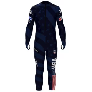 Kappa UNISEX US Ski Team SL Race Suit - Blue Dark Navy USST1
