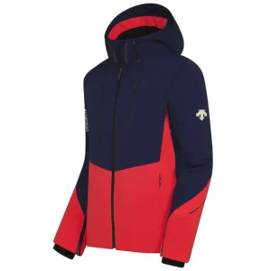 Descente Mens Swiss Insulated Ski Jacket - Dark Night Electric Red1