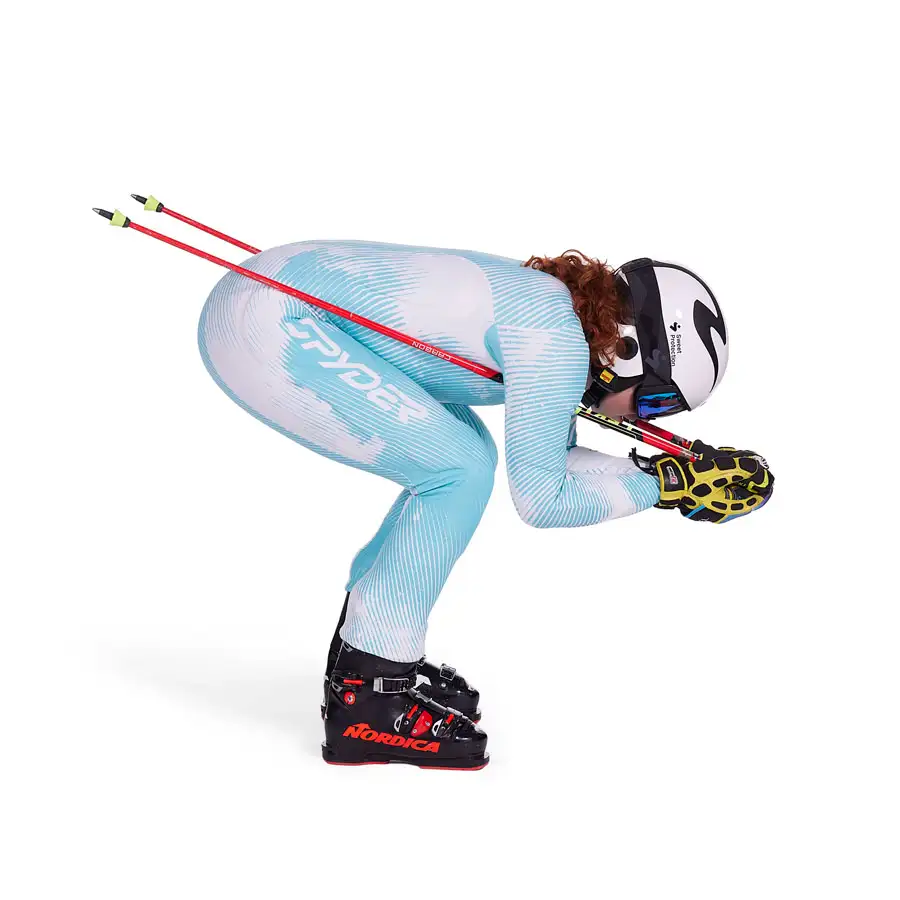 Spyder Women's Nine Ninety GS Race Suit - Barbados Blue - TeamSkiWear
