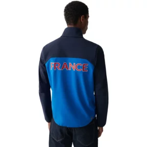 Colmar Mens French Ski Team Soft Shell Jacket - White Blue6