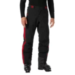 Pantalón Helly Hansen para hombre del equipo de esquí de Canadá con cremallera lateral completa con cremallera - Negro ACA1