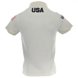 Kappa Mens USA Ski Team Polo T Shirt - White Milk2