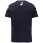T-shirt Kappa USA Ski Team pour homme - Bleu marine foncé FP2