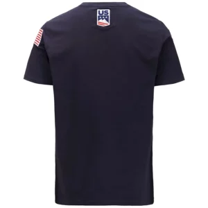 Kappa Mens USA Ski Team T Shirt - Blue Dark Navy FP2