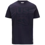 T-shirt Kappa USA Ski Team pour homme - Bleu marine foncé FP1