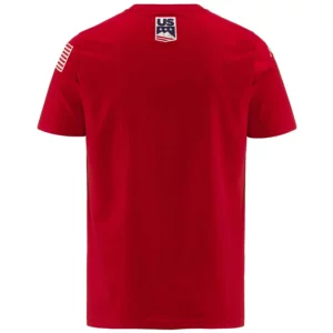 Kappa Mens USA Ski Team T Shirt - Red FP2