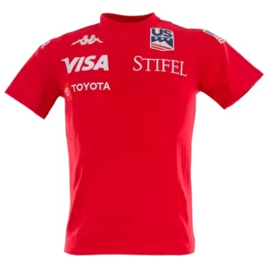 Kappa Mens USA Ski Team T Shirt - Red1