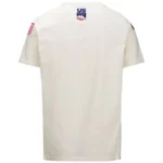 T-shirt Kappa USA Ski Team pour hommes - Blanc lait FP2