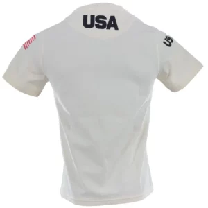 Kappa Mens USA Ski Team T Shirt - White Milk4