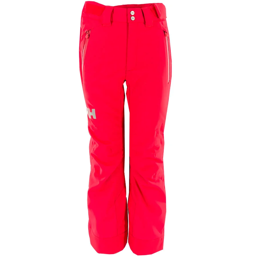Helly Hansen Kids Norway Ski Team Falcon Full Side Zipper Pant - Red NSF1