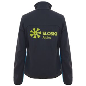 Colmar Womens Slovenia Ski Team Soft Shell Jacket - Mirage Blue Blackboard7