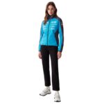 Colmar Womens Slovenia Ski Team Soft Shell Jacket - Mirage Blue Blackboard2