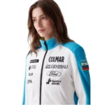 Colmar Damen Ski Team Ski Team Thermo-Pulloverjacke - White Mirage Blue2