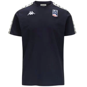 Kappa Herren USA Ski Team Banda T-Shirt - Blau Dark Navy2