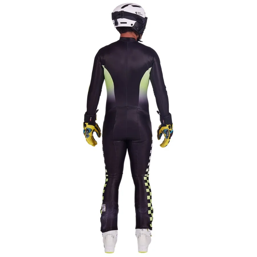 Spyder Mens World Cup DH Race Suit - Black Lime Ice7