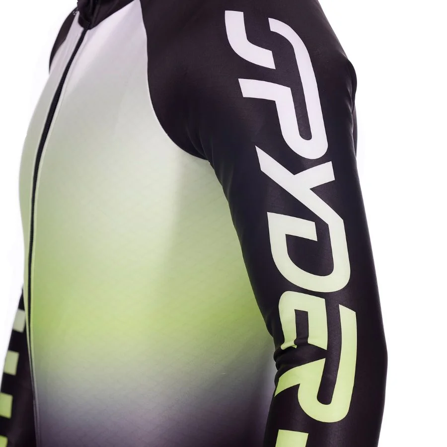 Spyder Mens World Cup DH Race Suit - Black Lime Ice5