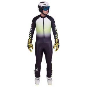Spyder Heren World Cup DH Race Suit - Black Lime Ice1
