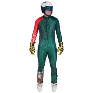 Spyder Heren World Cup DH Race Suit - Cypress Green1