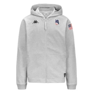 Kappa USA Team Arufeoda Sweater Hoodie - Grey3