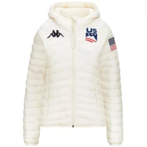 Kappa Womens USA Ski Team Insulator Jacket - White Coconut1