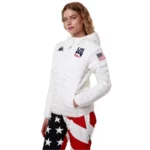 Kappa Womens USA Ski Team Insulator Jacket - White Coconut4