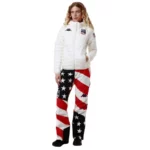 Chaqueta aislante Kappa Ski Team para mujer de EE. UU. - Coco blanco6